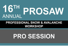 16th Annual Professional Snow and Avalanche Workshop (PROSAW)